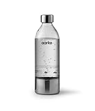 Bottiglia Aarke per Gasatore d’acqua Carbonator 3, senza BPA con Dettagli in Acciaio