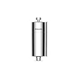 Philips Water Filtro doccia In-Line con 1 confezione, riduce il Cloro fino al 99%, facile da installare, compatibile con tubi e rubinetti standard, Cromo, filtrazione 50.000L