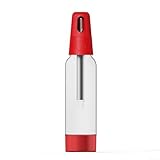 Creatore portatile per acqua frizzante, 1000 ml, per succhi e bevande ovunque tu vada (rosso)