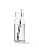 aarke Nesting Carafe, Caraffa in Vetro Cristallo (1,1 litri) + Cucchiaio da Mescita in Acciaio