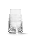aarke Nesting Glasses, Vetro cristallo 4 x 290 ml, Lavabile in Lavastoviglie