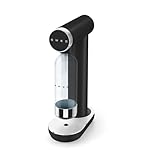 Smeg, Gasatore Acqua Frizzante SKC01BLM, con Manopola di Controllo Gasatura e Vassoio Raccogligoccia, Bottiglia da 800 ml, Cilindro CO2 Non Incluso, Nero Matte
