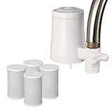 Tappwater EcoPro - Filtro per acqua di rubinetto, sistema di filtraggio dell'acqua a 5 stadi, filtra più di 100 sostanze tra cui cloro, calcare e cattivo sapore (4 cartucce incluse).