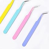 HiKin Confezione da 4 pinzette curve per adesivi per scrapbooking.