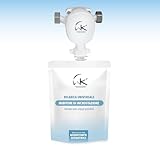 WK – Mini Pompa Dosatrice di Polifosfato per Caldaia con Attacchi in Linea Ruotabili, Funge da Anticalcare e Anticorrosivo per Caldaie e Termosanitari, Inclusa 1 Ricarica