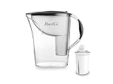 PearlCo Standard - Caraffa filtrante (antracite) con 1 filtro classic(compatibile Brita® Classic®)