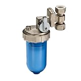 WK - Dosatore Ruotabile di Polifosfato per Caldaia, Utile per Filtrazione Acqua,con Inclusa 1 Cartuccia, Funge da Anticalcare e Anticorrosione per Tutti gli Impianti