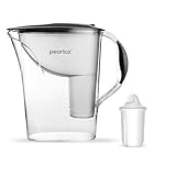 PearlCo Standard - Caraffa filtrante (antracite) con 1 filtro classic(compatibile Brita® Classic®)