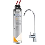 Depuratore Acqua Sottolavello Everpure 4C2 Professionale – Microfiltrazione Acqua 0,2 Micron con Carboni Attivi e AgION® – Filtro Acqua Anti Cloro Odori Sedimenti – Kit Everpure con Rubinetto 1 Via