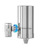 Waterdrop WD-FC-06 Rubinetto in Acciaio Inossidabile, Sistema di Filtraggio dell'acqua a Blocchi di Carbone, Rimuove il Cloro, i Metalli Pesanti e il Cattivo Gusto (1 Filtro Incluso)