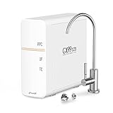 Frizzlife GX99 UF Under Sink Water Filter System - 0.01 Micron, High Flow Drinking Water Filtration with Brushed Nickel Dedicated Faucet, Zero Waste Water, No Power Required, USA Tech Support