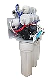 DC Solution | Made in Italy | Depuratore acqua osmosi inversa 8 stadi con filtro alcalino e sterilizzatore UV | Purificatore domestico acqua potabile dal rubinetto di casa