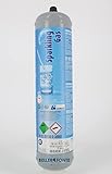 Bellerofonte Bombola Co2 600 gr usa e getta attacco M11x1 in acciaio, per erogatore - gasatore CO2 alimentare E290 per gasare acqua e bevande in genere o spillare birra