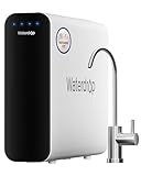 Waterdrop TSU 0,01μm Filtraggio dell'Acqua Sistema Sotto il Lavandino Con Ultrafiltrazione, Capacità Elevata a 3 Stadi, Pannello Intelligente, Nessuna Acqua di Scarico, Ridurre i PFAS, PFOA/PFOS