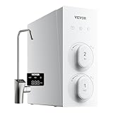 VEVOR Sistema di Osmosi Inversa, Filtro per Acqua a Osmosi Inversa Senza Serbatoio a 8 Stadi 600 GPD, Filtraggio Rubinetto con Schermo Intelligente, Rapporto Puro Scarico Riduzione TDS