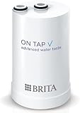 BRITA ON TAP V (600L) Cartuccia di ricambio per filtro dell'acqua - per acqua sostenibile e buon sapore, riduce micro particelle, PFAS, metalli pesanti e altre sostanze che alterano il gusto