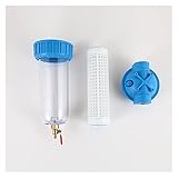 Accessori per filtri, Purificatore d'acqua con controlavaggio trasparente da 10 pollici, filtro for macchina di pulizia con scarico acque reflue per bagno, cucina, sottolavello(1inch)