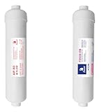 BELLEROFONTE | Set Filtri Acqua Osmosi Inversa | 2 Pezzi, Plastica e Carbone Attivo | Doppio Stadio, Filtro Sedimenti e Carbone | Riduzione sabbia, cloro e purificazione acqua potabile