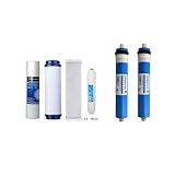 DC Solution | Filtri depuratore acqua Kit 4 filtri e 2 membrane osmosi inversa 150 Galloni domestico | Acqua potabile dal rubinetto di casa