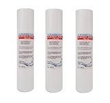 CARTUCCIA FILTRO ACQUA POLIPROPILENE A SEDIMENTI 10 POLLICI MICRON 1 PER OSMOSI INVERSA DEPURATORE ACQUA SET 3 PEZZI