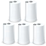 PURIT Filtri Compatibili Brita On Tap (600 L / 4 mesi) Cartuccia per Brita V-MF Riduce: cloro, PFAS, 99,99% dei batteri (5 Pezzi)