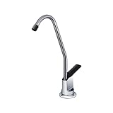 Rubinetto 1 via con leva in plastica per depuratori acqua. Prodotto Bellerofonte per kit compatibile con everpure, depuratori acqua e impianti osmosi inversa