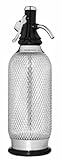 iSi 1060 Sodamaker Classic, 1,0 L, bollitore d'acqua frizzante con bottiglia PEN, rete in acciaio inossidabile, acido carbonico per acqua, macchina per soda, accessori da bar in stile vintage 106001