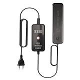 Begonia Sterilizzatore UV per Acquario, Luce UV, Chiarificatore con Timer, Alghe, Pulito, Giardino, Stagno