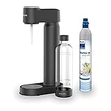 Philips Water GoZero Soda maker Lite ADD4901BK/10, nero, bottiglia d'acqua da 1 l, bombola di CO2 da 60 l