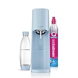 SodaStream Gasatore Terra - Macchina per acqua frizzante, con cilindro CO2 incluso e bottiglia lavabile in lavastoviglie, colore: Azzurro