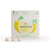 waterdrop MICRODRINK Te Freddo Zero | Te Verde Limone | 12 cubetti per insaporire l'acqua | senza zucchero | Acqua aromatizzata | Freschezza e Idratazione da portare