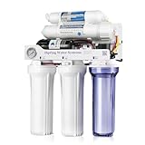 iSpring RCC1DP Sistema RO/DI Senza Serbatoio, Filtraggio Dell'acqua ad Osmosi Inversa Deionizzazione a 5 Stadi, Alte Prestazioni da 150 GPD per Acquario con Filtro Dell'acqua DI e Pompa
