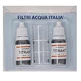 Titrant Kit Analisi Durezza Acqua (Gradi Francesi) per Misurare Calcare SET 2 Pezzi