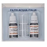 Filtri Acqua Italia Titrant Kit Analisi Durezza Acqua (Gradi Francesi) per Misurare Calcare, Set 2 pezzi