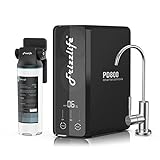 Frizzlife RO Sistema di filtrazione dell'acqua a osmosi inversa - Filtro RO sotto lavello a flusso rapido da 800 GPD, senza serbatoio, riduce i TDS, compatto