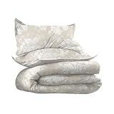 EcoPure - Set di piumini, 100% cotone biologico., lino., Full/Queen
