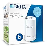 BRITA Filtro acqua rubinetto ON TAP V (4 mesi) - Riduce cloro, PFAS, piccole particelle e metalli - per acqua buona da bere