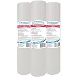 CARTUCCIA FILTRO ACQUA POLIPROPILENE A SEDIMENTI 10 POLLICI MICRON 1 PER OSMOSI INVERSA DEPURATORE ACQUA SET 3 PEZZI