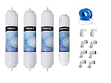 Depuragua - Kit Ricambi Osmosi Inversa | Filtrazione Acqua | Set Completo 4 Filtri | Resistente | Filtri per Depuratore Osmosi Inversa | Compatibili HIdrosalud Hidrobox