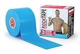 RockTape Nastro Kinesiologico Unisex H2O (5cm x 5m) - Elastico Terapeutico Sportivo, Impermeabile per Spalla, Caviglia, Gomito, Polso, Schinieri e Ginocchio - Blu