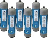 Bombola CO2 per gasatore 600 gr usa e getta attacco M11x1 per erogatori - gasatori acqua frizzante co2, contenitore in acciaio N° 6 Bombole