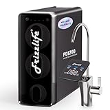 Frizzlife PD1200 Sistema di filtrazione dell'acqua a osmosi inversa - Filtro per acqua RO sotto il lavello a flusso rapido da 1200 GPD, senza serbatoio a 11 stadi, 3:1 da puro a scarico, riduce i PFAS