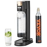 VEVOR Macchina Acqua Gassata, Macchina Acqua Gassata Soda per Carbonatazione Domestica con Bottiglia in PET Senza BPA, Bombola senza Gas CO2 Compatibile con Bombola di CO2 Avvitata da 60 Litri