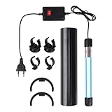 SWAWIS 11W UV Sterilizzatore Lampada per Acquario, 220V Sommergibile Lampada UV Luce con Ventose e Scudo Luminoso, per Sterilizzazione Subacquea l'Eliminazione Alghe Deodorazione