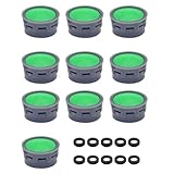 LMOGWL 10 pezzi Filtro rubinetto con 10 guarnizioni, aeratore rubinetto, spina filtro acqua del rubinetto, accessori bagno, parti di ricambio del rubinetto, adatto per bagni e cucine