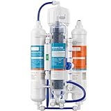 Measury Impianto di osmosi per acquario, 380 l/giorno + 630 ml, set di filtri a osmosi inversa e filtro per acqua pura