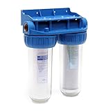 Naturewater Filtro doppio NW-BR10B3 1/2 pollice (20,67 mm) Sistema filtrante Depuratore Acqua