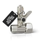 smardy Valvola di intercettazione acciaio inossidabile raccordo-T 3/8x3/8x1/4' rubinetto di chiusura adattatore per collegare 2 dispositivi (frigorifero side-by-side osmosi inversa macchina da Caffè)