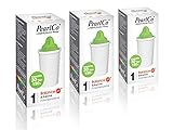 PearlCo Alkaline Classic - per Acqua alcalina - Confezione 3 filtri per Aqua (Compatibile Brita® Classic)