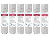 Filtri Acqua Italia Cartuccia Filtro Filo Avvolto 10 Pollici Micron 1 Polipropilene SEDIMENTI Set 6 Pezzi